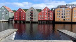 Khách sạn ở Trondheim nằm gần sân bay Storehouses along Nidelva